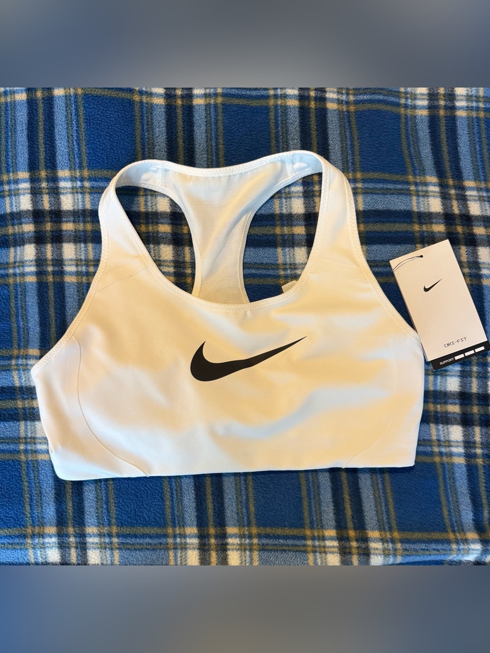 Nike Dri-FIT White Sports Bra New!